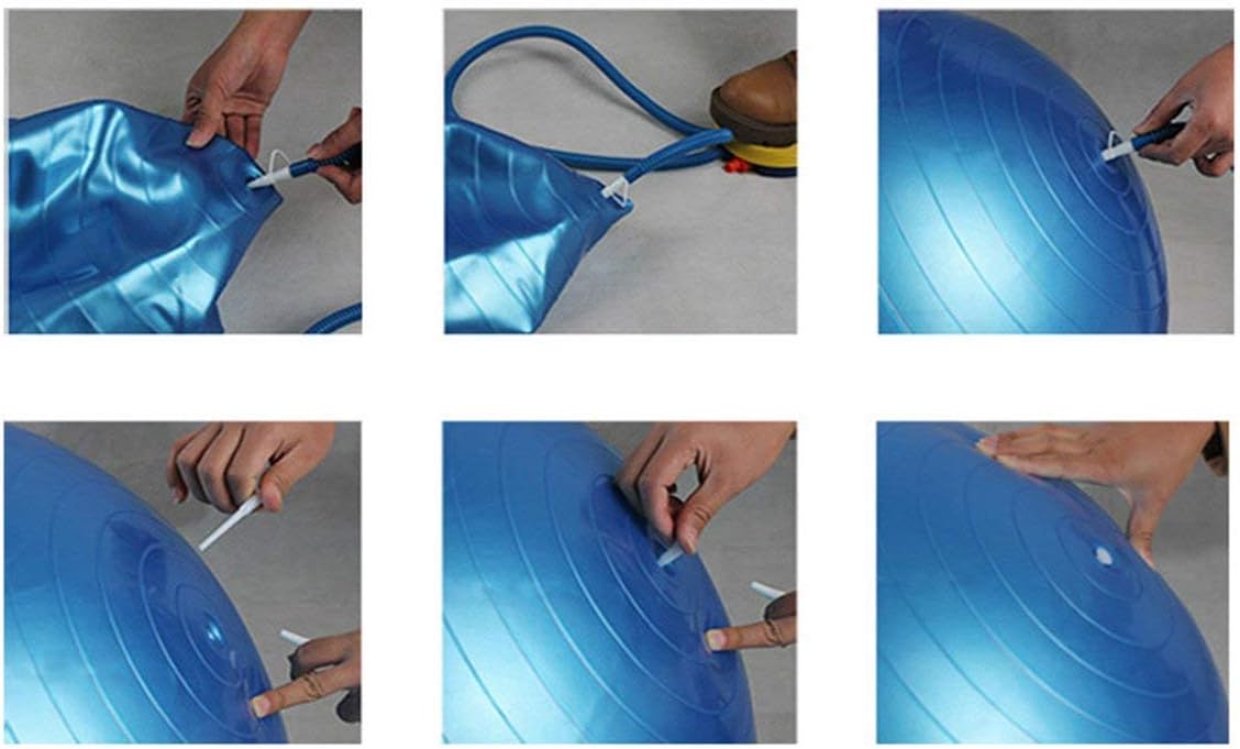 Yoga Pilates Ball Explosion-Proof Pvc Fitball For Stability Exercise Training Gym Anti Burst&Slip Resistant Ball(Blue + 75cm)