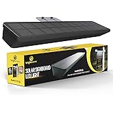 Brighticonics Solar Address Sign Light – IP65 Waterproof LED Lighted House Numbers – Easy to Install, Auto Dusk to Dawn ON/Off, Outdoor Solar Address Signs for Yard, Homes, Business - Cold White 6000K