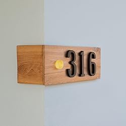 HASWARE 4 Inch Self Adhesive House Number, Modern