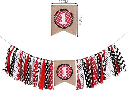 Amazon Com Minnie Mouse Party Supplies White Black Red Highchair