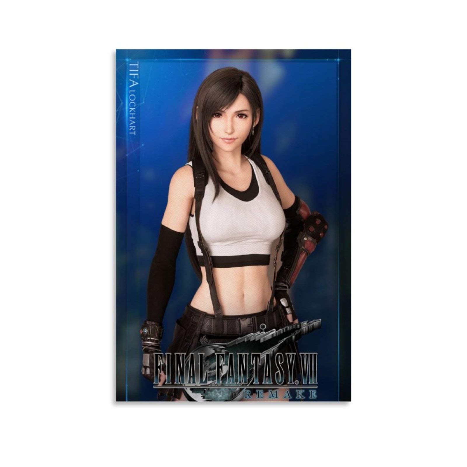 Final Fantasy 7 Remake Tifa Art Canvas Poster Wall Wall Decoration Home 24x36inch(60x90cm)