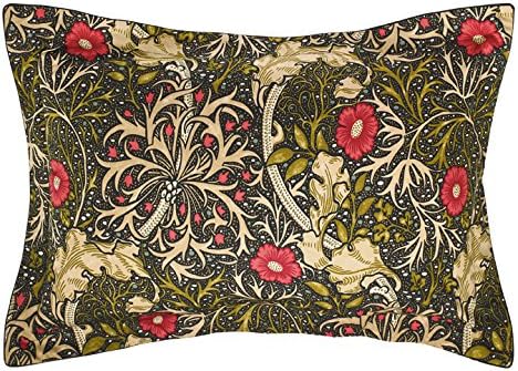 Morris & CoDUCMSWBOBLK Morris Seaweed Oxford Pillowcase, Percale, Black, Single