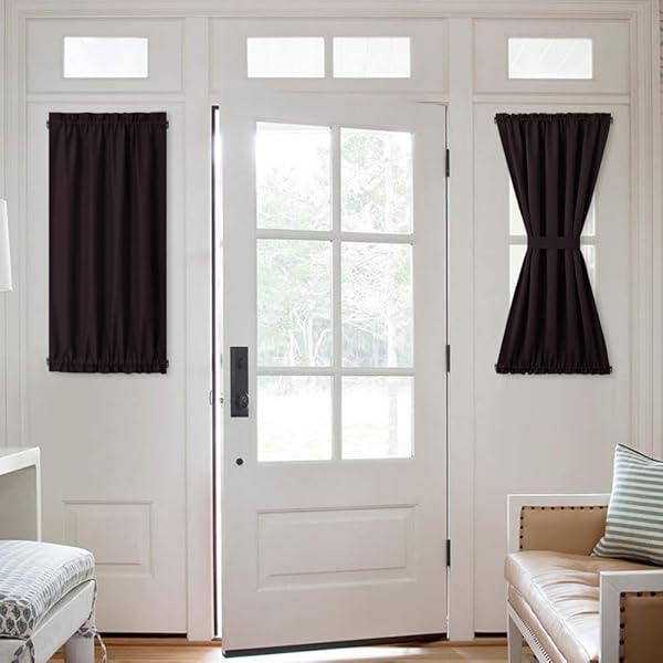 Amazon Com Nicetown Privacy French Door Curtain Functional