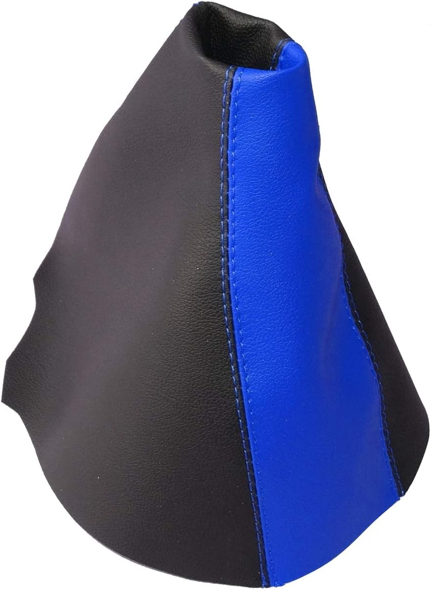 Cuffia Per Leva Cambio In Pelle Sintetica - Nero Con Cuciture Blu, Per Auto Manuali - Foto 9