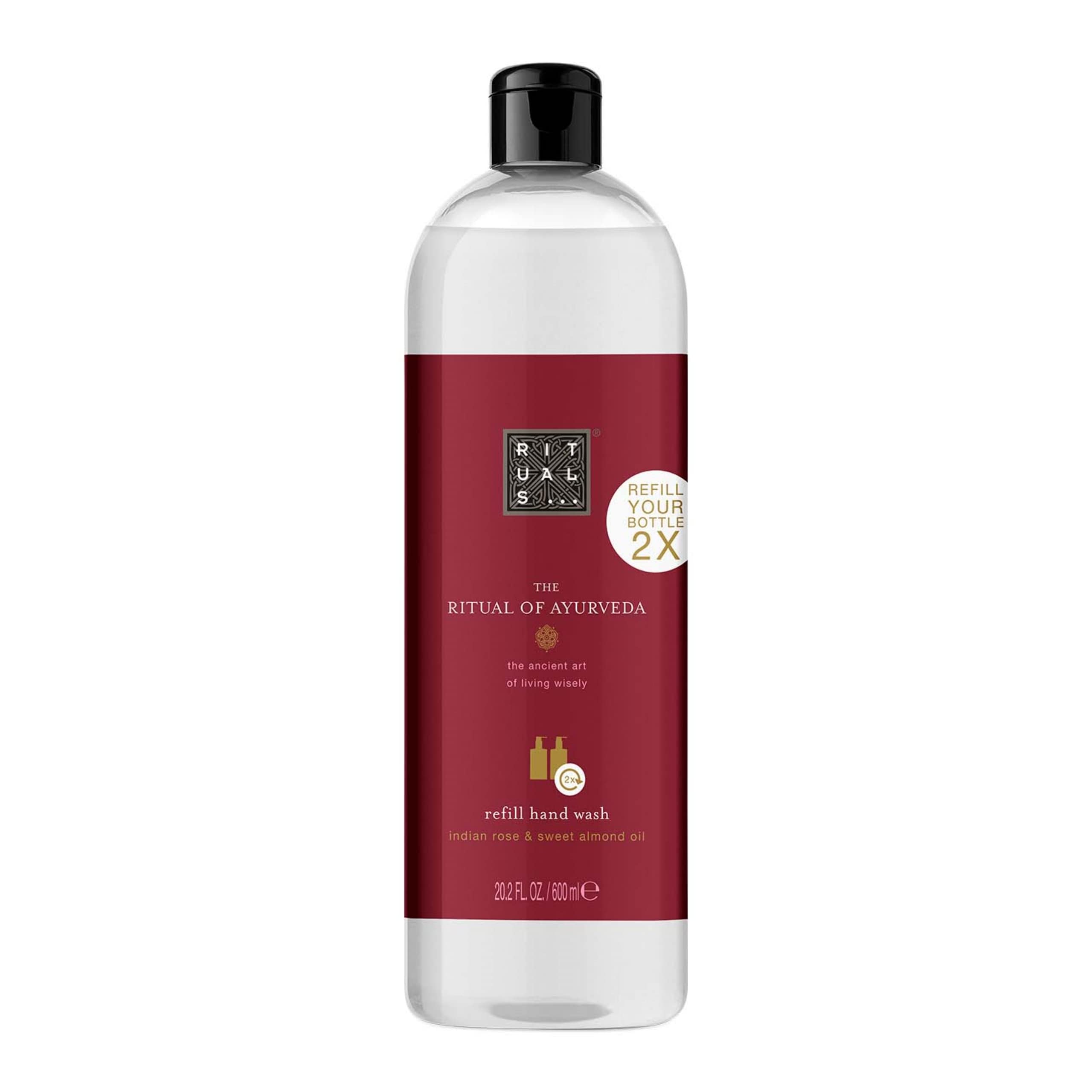RITUALS Hand Wash Refill from The Ritual of Ayurveda, 600 ml - With Indian Rose & Sweet Almond Oil - Soothing & Nourishing Properties
