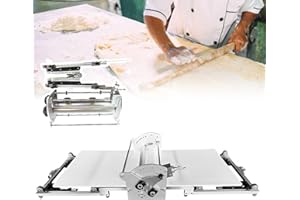 40×17.7in Folding Dough Sheeter with Sheeter Board, Electric Dough Roller Machine, Fondant Flattener Pastry Sheeter, Stainles
