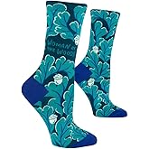 Blue Q Women's Funny Novelty Crazy Crew Socks with Sayings