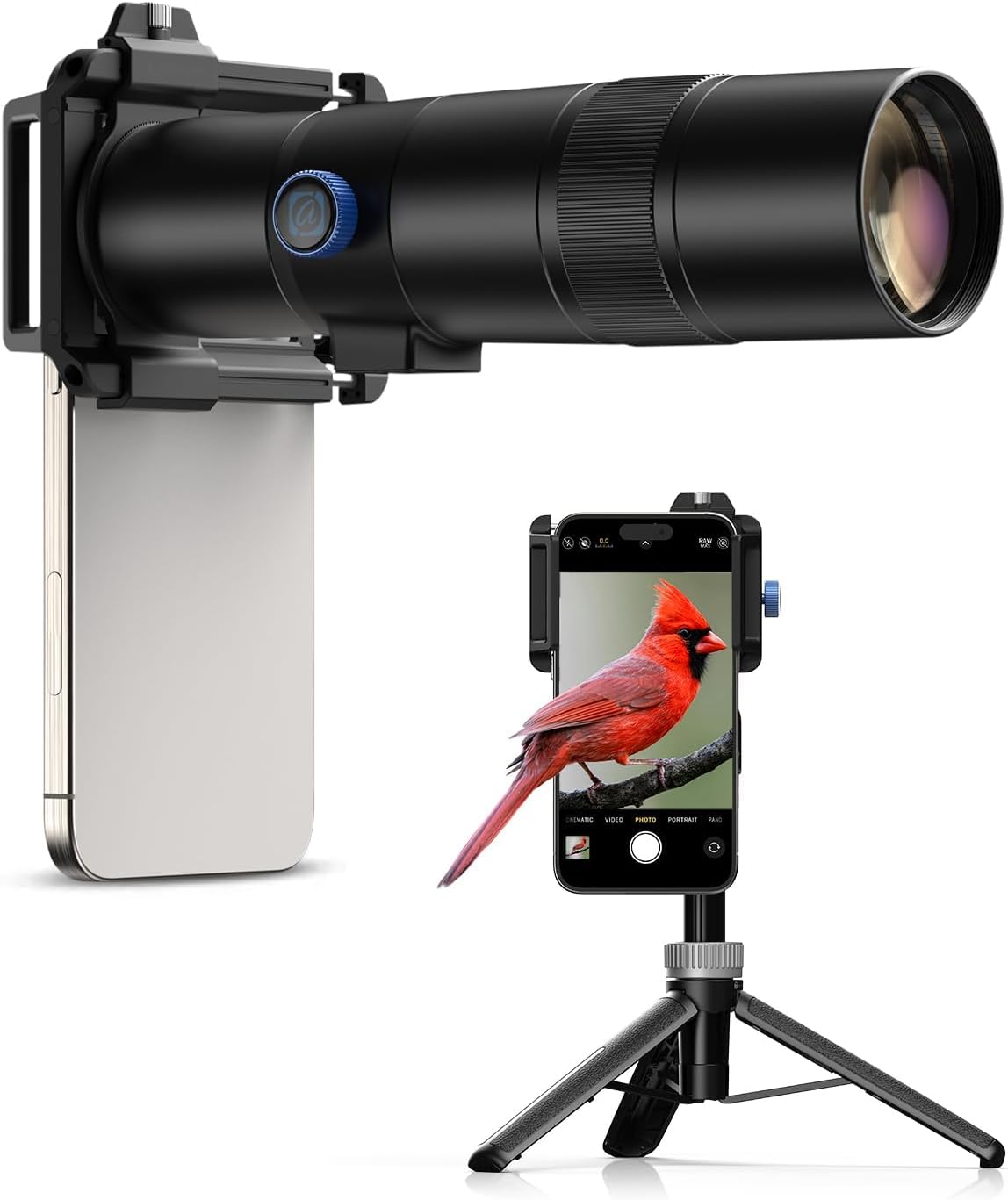 Photo 1 of MIAO LAB 30X Telephoto Lens, High Power HD Telephoto Phone Lens with Adjustable Tripod and Universal Phone Clip, Phone Lens Attachment for iPhone & Android