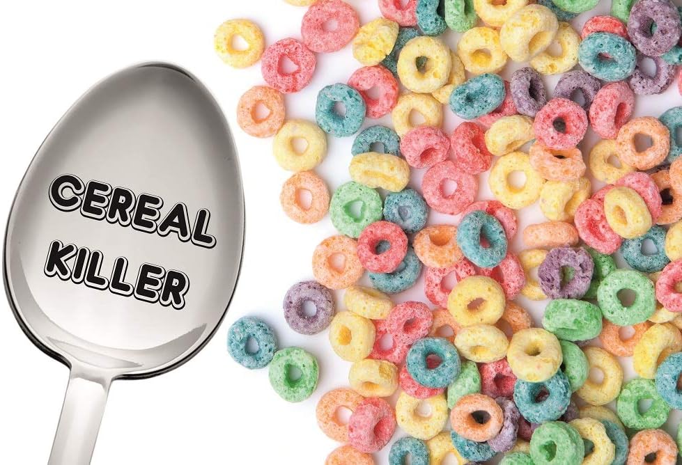 Cereal Killer Spoon Engraved Spoon Clear and Visible Inscription