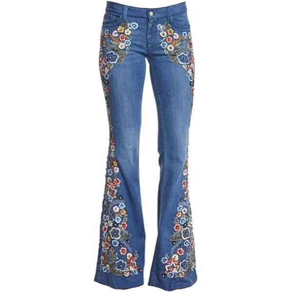 パンツ RosyluceEMBROIDERY FLOWER DENIM CULOTTES BF42DC27-D430-40EB-8CEE-