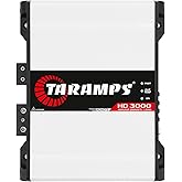 Taramps HD 3000 1 Ohm 3000W RMS Full Range Monoblock Car Audio Amplifier | WIDE FREQUENCY CONTROL: 10Hz-20kHz response with variable HPF, LPF, Gain and Bass Boost for flexible sound tuning.