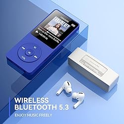 AGPTEK A02 MP3 Player with Bluetooth 5.3, 1.8 inch