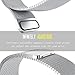 ANCOOL for Fibit Flex Bands Replacement Stainless Steel Magnetic Closure Milanese Band for Fitbit Flex (Large, Silver)