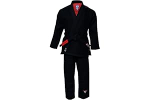 Fadi Sports Ray Series Men's BJJ Gi: Preshrunk with Advanced OptiWear for Brazilian Jiu Jitsu Gi, Taekwondo, and More