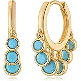 MYEARS Women Earrings Gold Huggie Hoop Dangle Tassel 14K Small Simple Hypoallergenic Everyday Jewelry