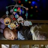 Aolso Baby Crib Toy Rabbit Mobile with Music Lights Remote 3 AAA (Pink) view 7