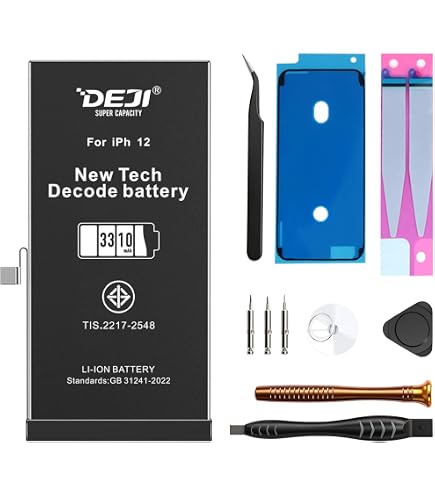 Amazon.com: Deji for iPhone 12/12 Pro Battery Replacement, 3310mAh
