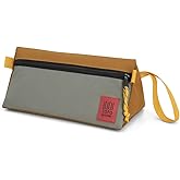 Topo Designs Dopp Kit Travel Toiletry Bag (Beetle/Khaki) | Small Packing Cube for Personal Care Essentials, Self Standing Triangular Shape, Easy Cleaning, Water Resistant