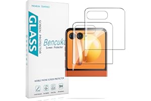 Bencuku 2 Pack Screen Protector for Motorola Moto Razr 2025/2024 Tempered Glass Film, 3D Curved Full Coverage, Case Friendly,