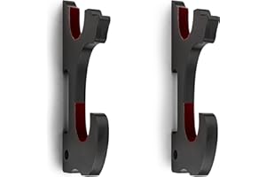 Ekkhysis Sword Holder Wall Mount 2-Tier Velvet Padded Hook Katana Holder Adjustable Display Hanger for Samurai Sword Tanto Rapier Light Saber Cosplay Blade Tanjirou Demon Slayer Weapon Rack