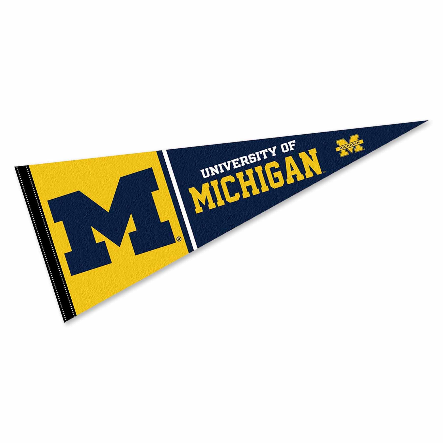 Photo 1 of Michigan Team University Wolverines Full Size Pennant