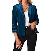 Blazer Femme En Velours Décontracté - Col à Revers Ouvert, Poches, Coupe Ample - Automne 2025 - MINTLIMIT