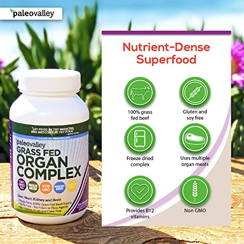 Desiccated Beef Organ Capsules Paleovalley Grass Fed Organ Complex