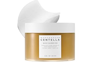SKIN1004 Centella Quick Calming Pad, 70 Pads, Korean Face Toner Pad with Madagascar Centella Asiatica & Hyaluronic Acid, Hydrating & Soothing Facial Toner Pads for Gentle Exfoliation, Korean Skin Care