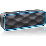 Wireless Bluetooth Speaker, ZOEE S1 Outdoor Portable Stereo Speaker with HD Audio and Enhanced Bass, Built-In Dual Driver Speakerphone, Bluetooth 4.0, Handsfree Calling, FM Radio and TF Card Slot
