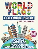 World Flags Coloring Book: Learn All Countries of