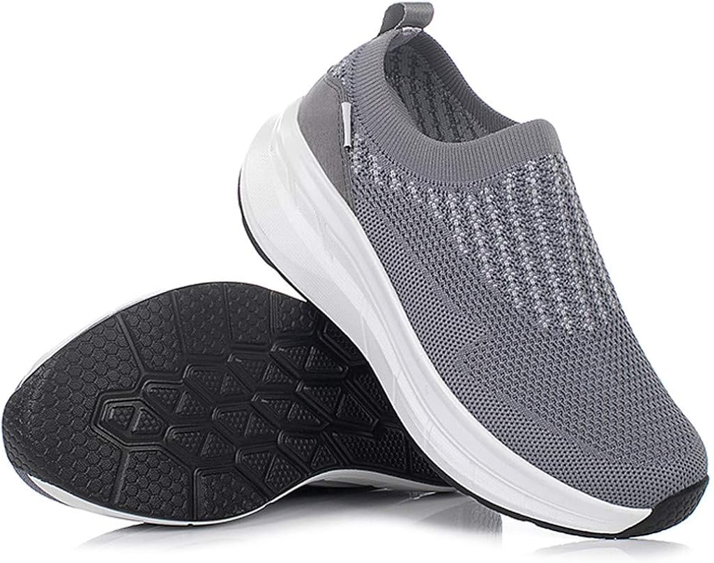 Hotopick Chaussures De Course Ladies Fashion Leisure Wedges Baskets