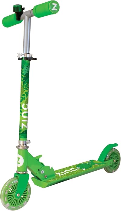 Zinc Two Wheeled Explorer Kids Scooter Folding Light Up Wheels 3+