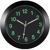 Mini Luminous Car Vent Clocks, Universal Automobile Quartz Clock Battery Operated Dashboard Digita with Clip for Car,Boat,Luminous Pointer Hands for Night,Stick-on Timepiece for Easy Viewing,Compact