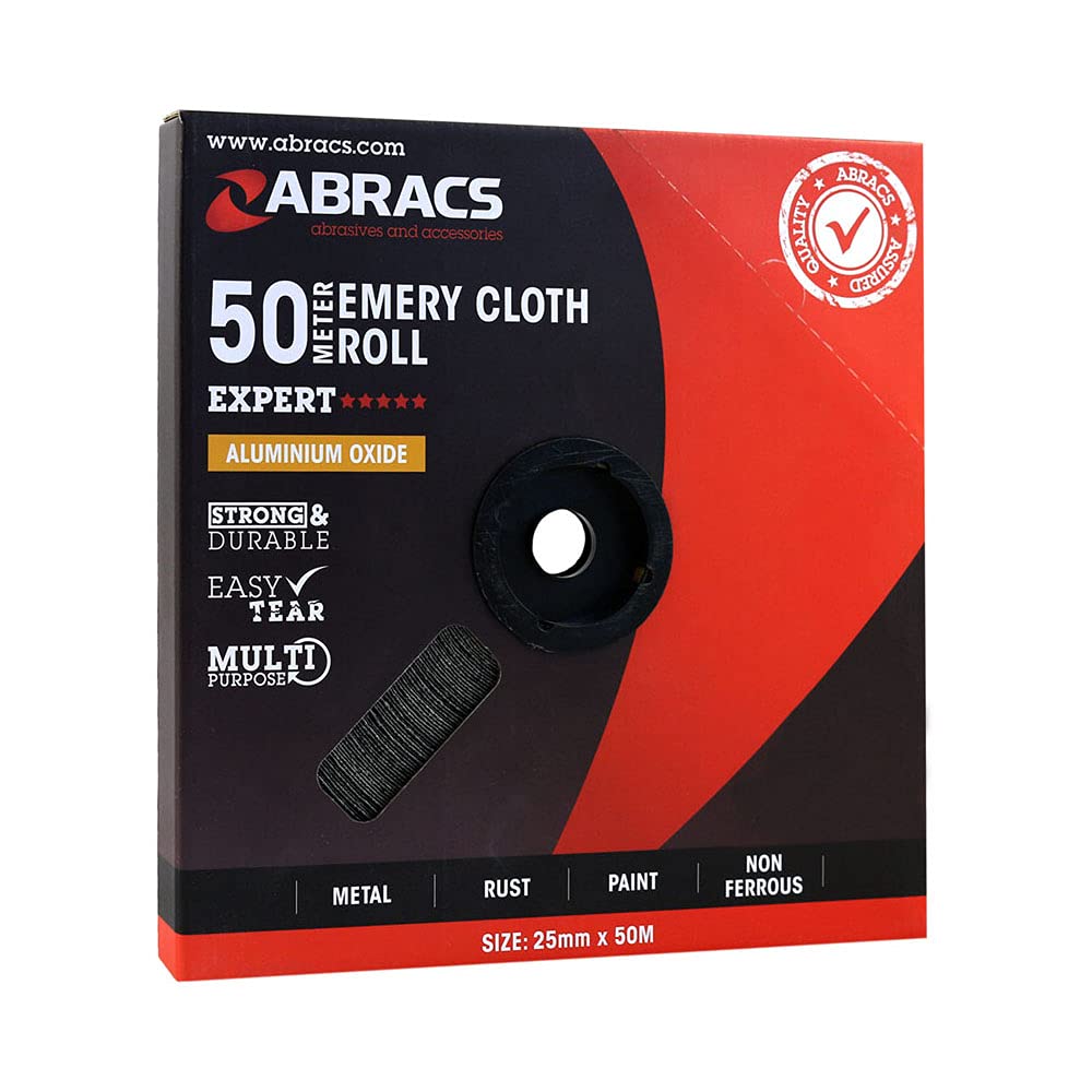 Tool Connection Connect 32148 Abracs Emery Roll 25mm x 50m x P60 1pc, Blue