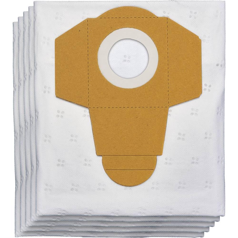 Original Einhell Fleece Dirt Catcher Bag 25 L (Suitable for Einhell Wet/Dry Vacuum Cleaner with Container Volume of 25 Litres, Pack of 5)