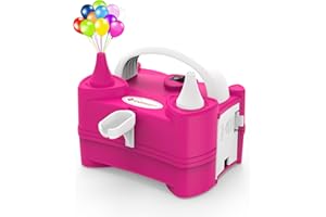 ID IDAODAN IDAODAN Electric Air Balloon Pump Portable Dual Nozzle 110V 600W Electric Balloon Blower Pump/Electric Balloon Inflator for Kids Party Decoration