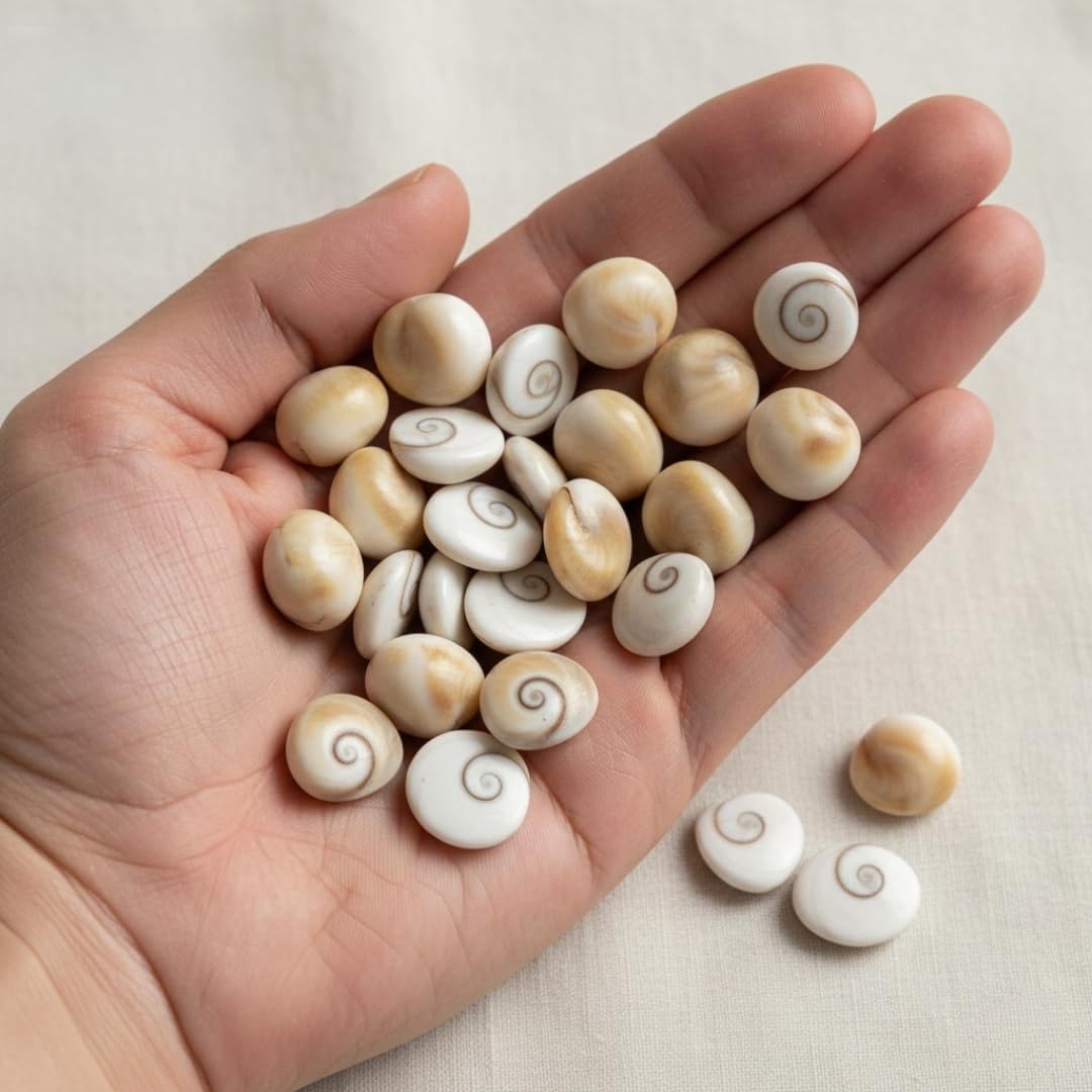 HOME GENIE "Gomti Chakra (Pack of 21) | Sacred Natural Shells for Wealth, Prosperity & Vastu Remedies | Spiritual Healing & Feng Shui Product