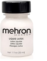 Mehron Liquid Latex 1 oz Clear Makeup w/Brush Special Effects Theatrical view 1