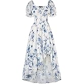 Scarlet Darkness Corset Dresses for Women Summer 2026 Floral Wedding Guest Chiffon Sundress