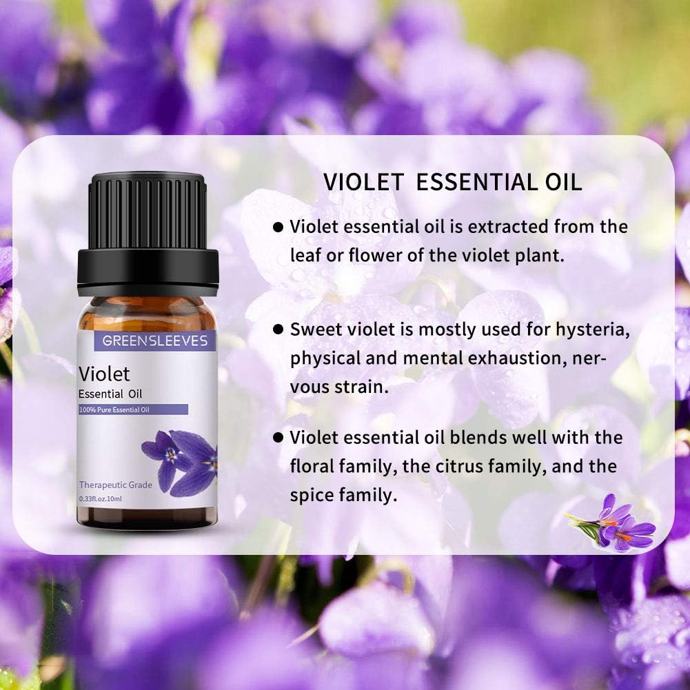 GREENSLEEVES Violet Essential Oil 10ml, 100% Pure Therapeutic Grade Oils (Violet) - Image 5