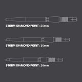 Target Darts Swiss Point Storm Diamond Points 3 Pack 30mm Gold SP view 2