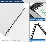 Rayson Plastic Binding Combs 21 Rings 20 mm 180 Sheets A4 Black Pack 100 view 5