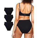 Subset Women's Organic Cotton High-Rise Brief 3-Pack,Extended Sizes; 2XS-4XL, Natural Knickey Briefs, Breathable Underwear