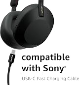 SPARKED USB C Charging Cable 1.2m for Sony WH-1000XM5 XM4 XM3 Headphones Earbuds view 3