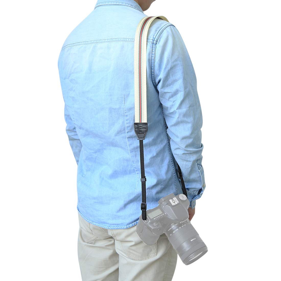 BYbrutek Kameragurt für DSLRs, Weich Kamera Schultergurt (universal passend), 150cm Long, 3.8cm Wide (6010Q)