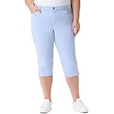 Gloria Vanderbilt Womens Amanda Capri with High Rise Straight Standard