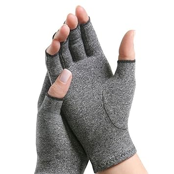 Arthritis-Kompressionshandschuhe, fingerlos, zur Linderung von Symptomen bei Arthritis, Raynaud-Krankheit, Sehnenscheidenentz