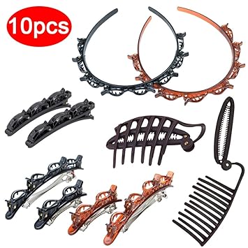 Amazon Com 10 Pcs Styling Hair Clips For Women Girls Sealive
