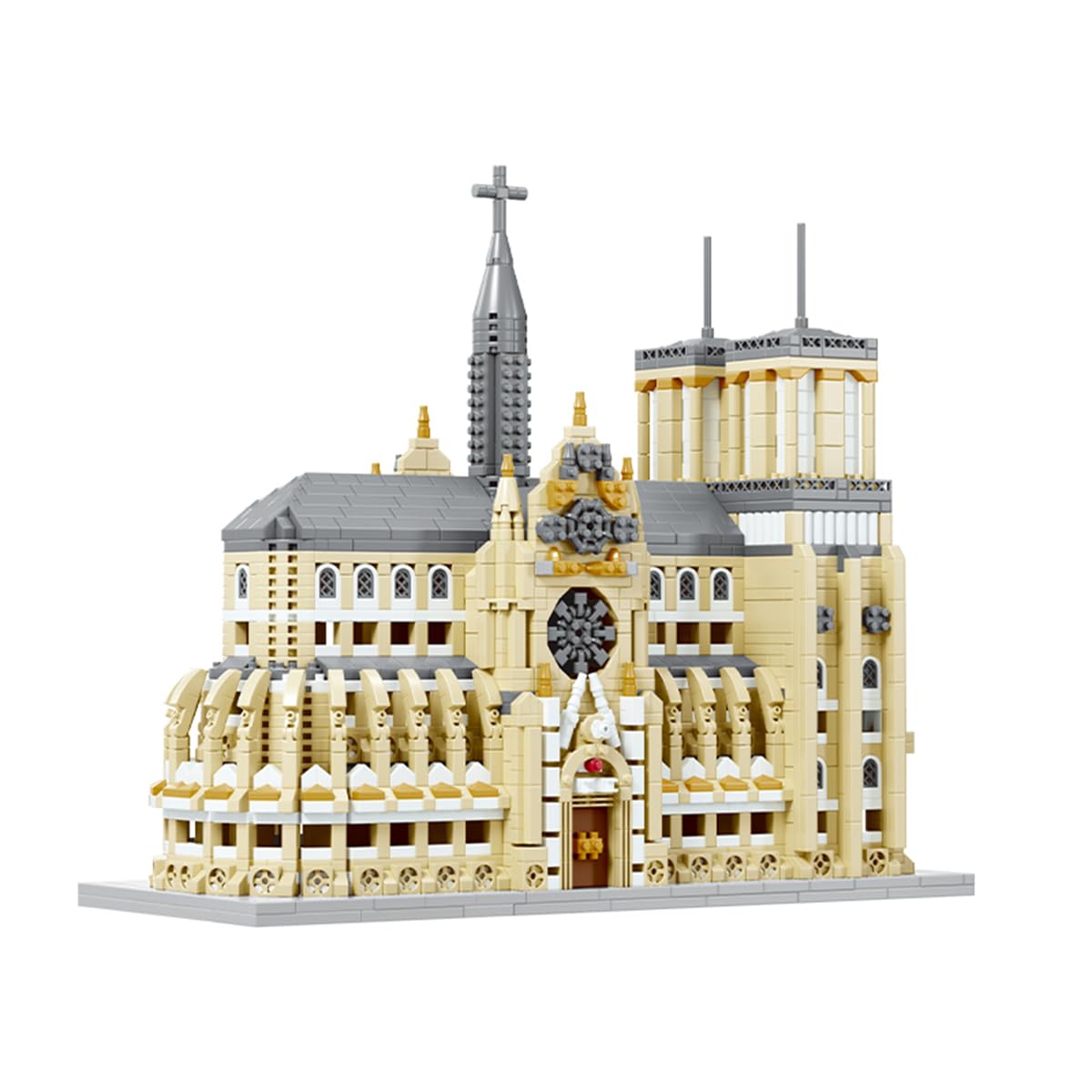 Photo 1 of GOTIMON Micro Mini Notre Dame Cathedral Building Block Set, Famous Architecture, 2908 Pieces, Gifts for Kids and Adults