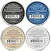BushKlawz Beard Balm and Leave-in Conditioner, 5 Full Size 2.0 oz Balms - Urban, Lumber, Pacific, Naked Prince Fragrance Free, Premium Line, Great Gift for Christmas, Father's Day